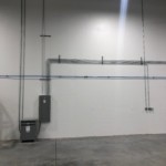 Lake Zurich adhesive company build-out project converting warehouse space to offices. Project included upgraded lights, receptacles, motion sensors, fire alarm, and data.