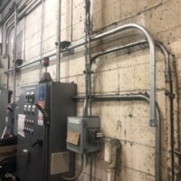 System upgrade for holding furnace at large Die & Tool company in Crystal Lake. Included removal of existing and installation of 200 Amp 600 Volt disconnect.