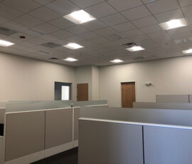 Lighting and power connections at Schaff Piano