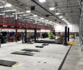 lighting and equipment installation at belle tire