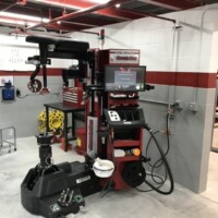 Equipment installation at Belle Tire