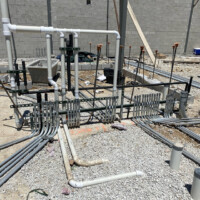 New construction power connections at Belle Tire