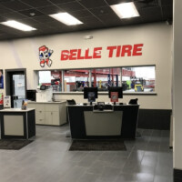 New construction lighting at Belle Tire