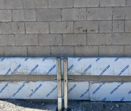 New construction and power connections at Belle Tire