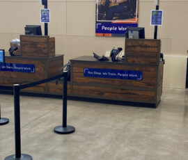 Register installation at Goodwill Burbank