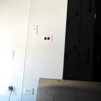 New construction electrical outlets at Guzman y Gomez