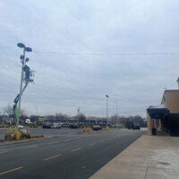Parking lot lighting installation at Northern Tool