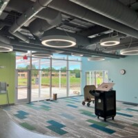 Lighting work on an addition in Prairie Grove