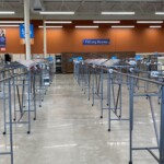 a photo of retail lighting over a shopping space at goodwill